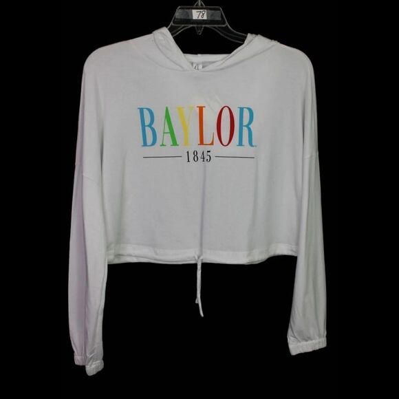 SUMMIT SPORTSWEAR BAYLOR 1845 CINCHED BOTTOM LS HOODED SIZE M NWT - Picture 1 of 8